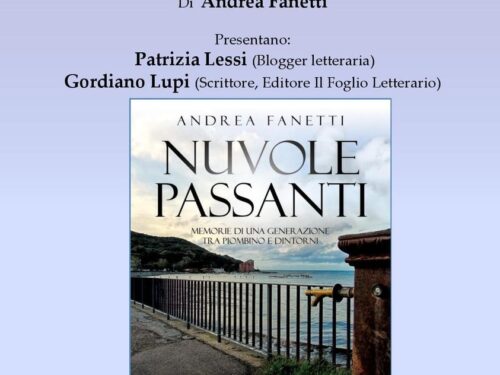 Venerdì 27 agosto, ore 21,30 Piombino Libreria Coop presentazione del libro “Nuvole Passanti” di Andrea Fanetti