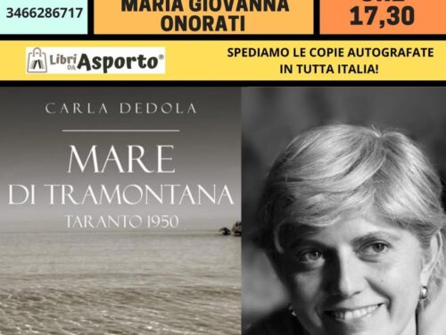“Mare di tramontana” di Carla Dedola ad Aosta il 16/12/2022, libreria Briviodue. Il Foglio Letterario Edizioni.