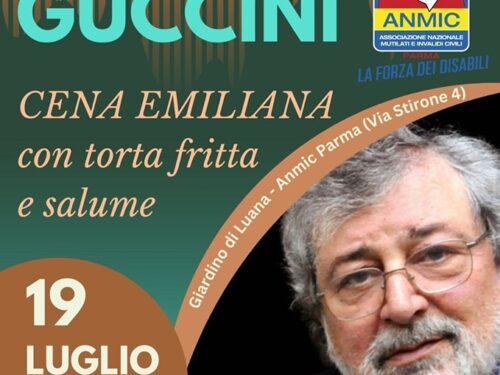 Rocco Rosignoli presenta Francesco Guccini, il 19 luglio 2023 ore 21. Anmic Parma. Edizioni il Foglio Letterario