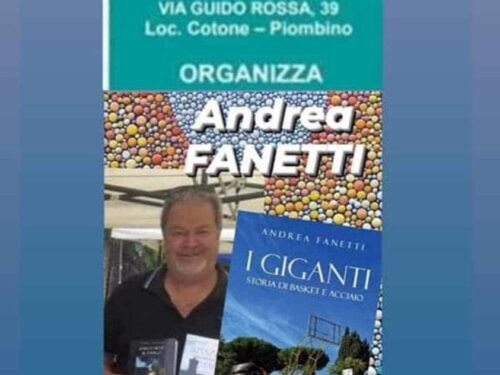 Ottobre Libri Off. Andrea Fanetti presenta i “Giganti”. Sabato 21 ottobre al Circolo Arci, Piombino. Ed.il  Foglio Letterario
