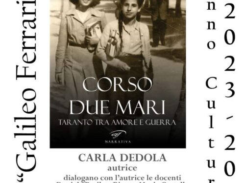 Carla Dedola presenta i suoi romanzi a Taranto. Biblioteca Civica Acclavio di Taranto. Con nota dell’autrice.