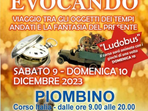 EVOCANDO sabato e domenica 9 e 10 dicembre, a Piombino. Il Foglio Letterario con tutto il catalogo in vendita dai 5 ai 10 euro.